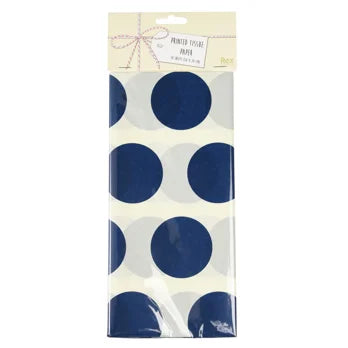 Blue Dot Tissue Paper