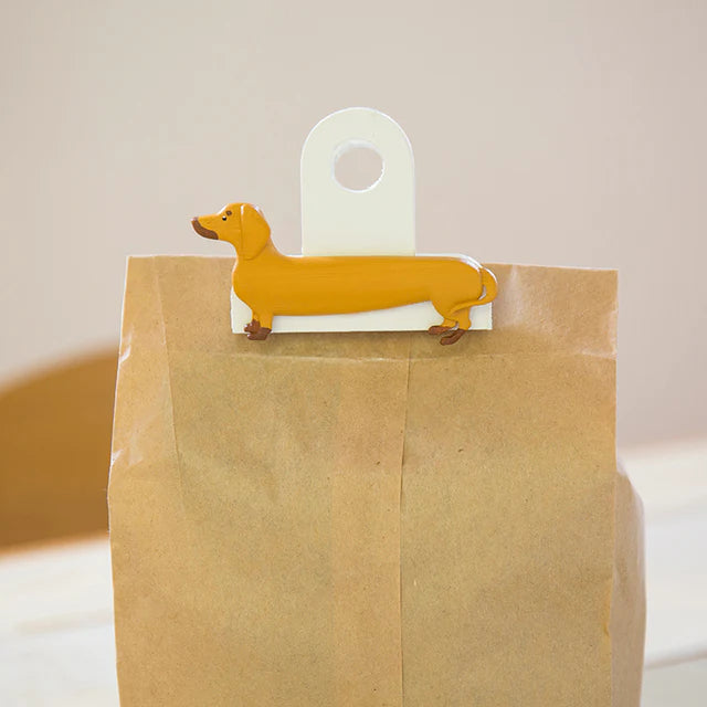 Kikkerland Dachshund Bag Clips
