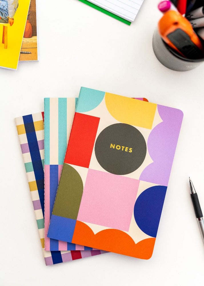 Pack of 3 A5 Notebooks