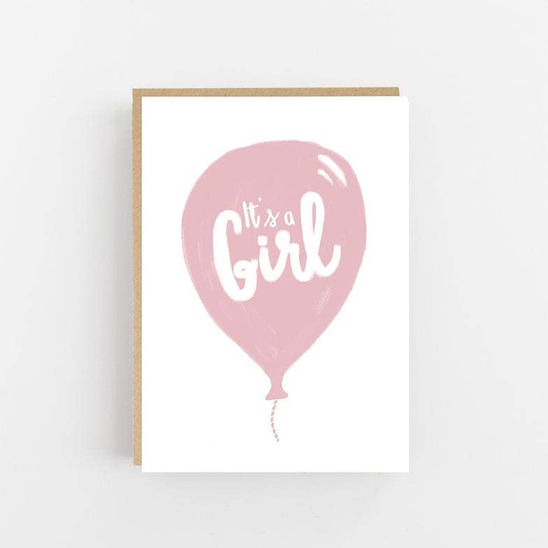It's a Girl Greeting Card