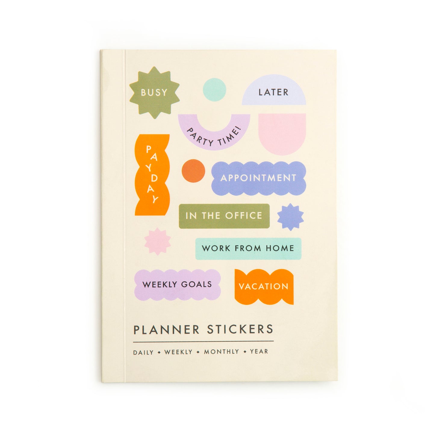 image of the front cover of the planner stickers 
