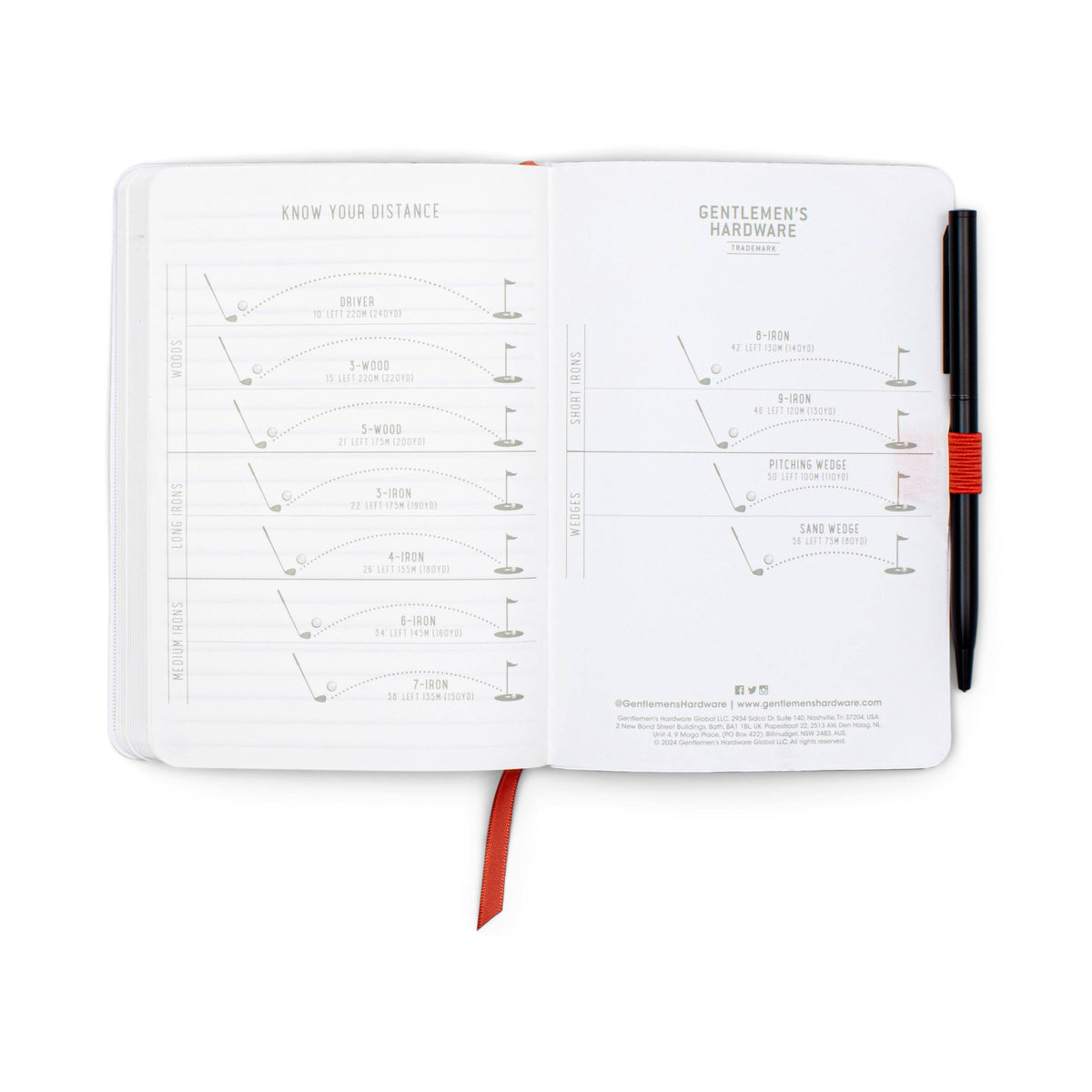 Waterproof Golf Notebook