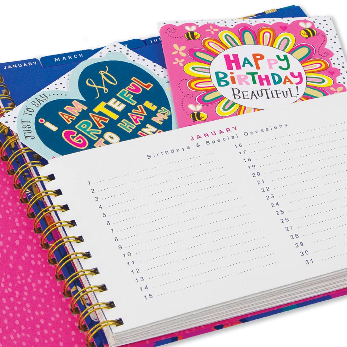 Birthday Card Planner Book