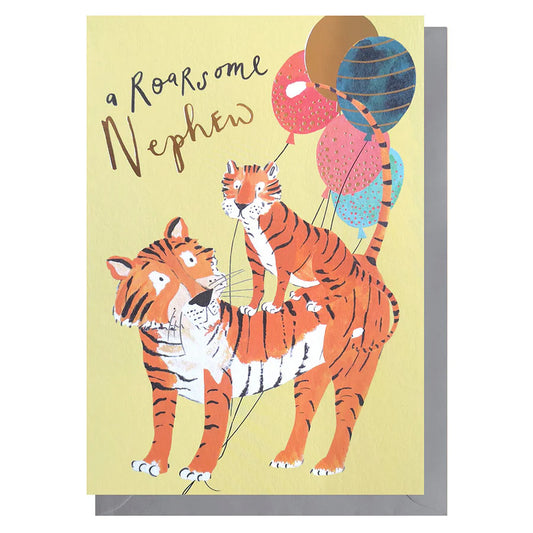 Roarsome Nephew Birthday Card